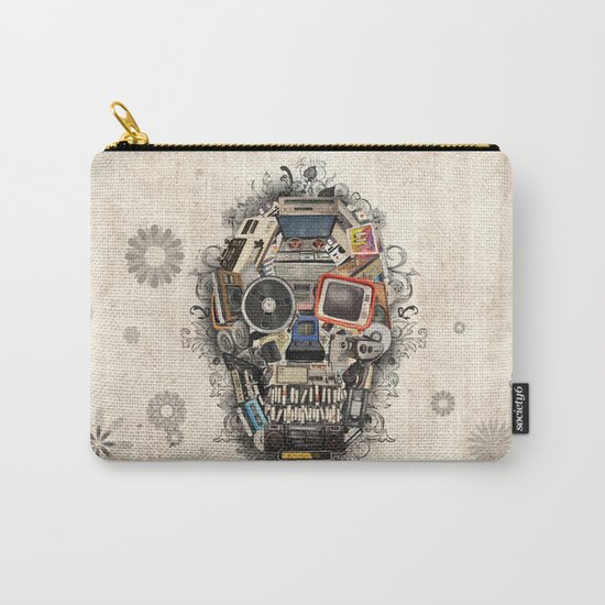 retro tech skull 2 Carry-All Pouch