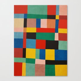 Mid-Century Modern Colorful Geometric Artwork Canvas Print