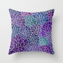 Floral Abstract 22 Throw Pillow