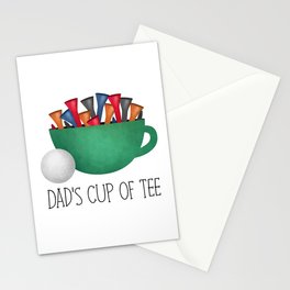 Dad's Cup Of Tee Stationery Card