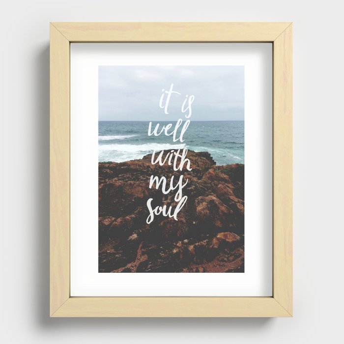 It is well Recessed Framed Print