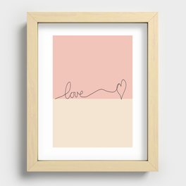 Love en Rose Recessed Framed Print