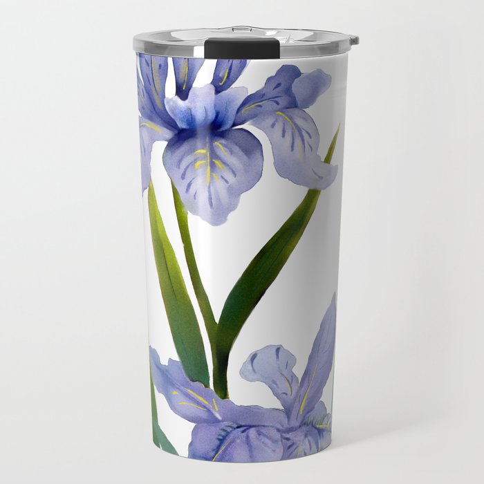 Purple Iris Travel Mug