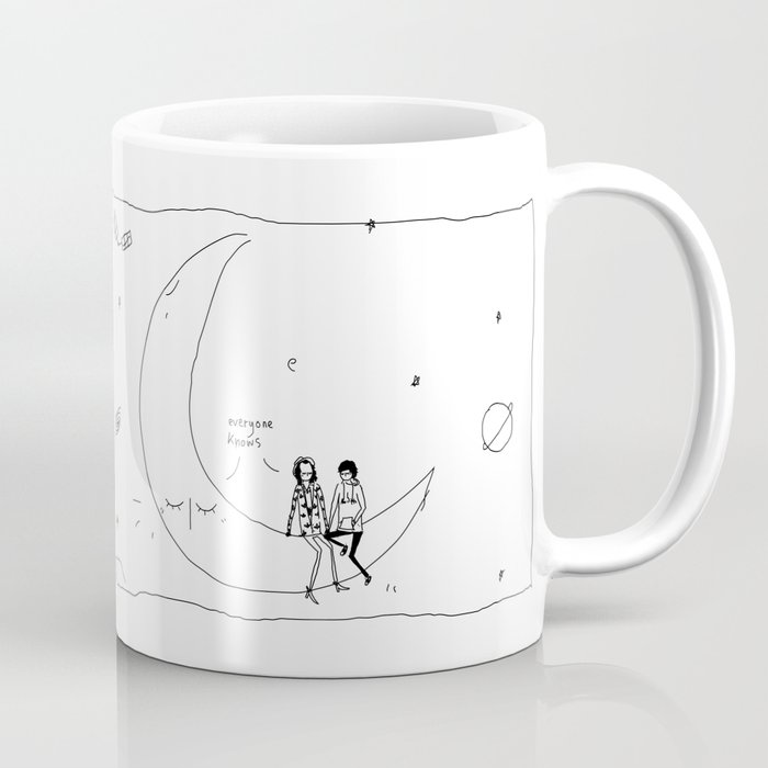 the moon knows Coffee Mug