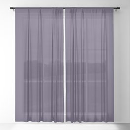 Jam It Up Dark Purple Solid Color Pairs To Sherwin Williams Concord Grape SW 6559 Sheer Curtain