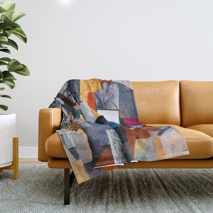Bureau and room - Kazimir Malevich Throw Blanket