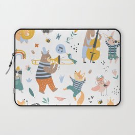 Colorful cartoon style musical Animals 2  Laptop Sleeve