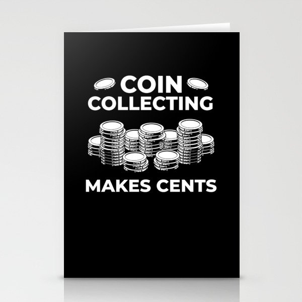 Numismatic Coin Collector Beginner Pennies Money Stationery Cards