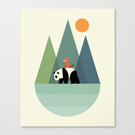 Panda Journey Canvas Print