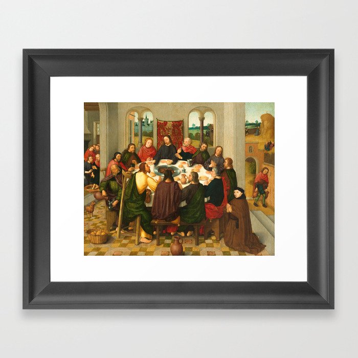 The Last Supper 15th Century Painting Framed Art Print By