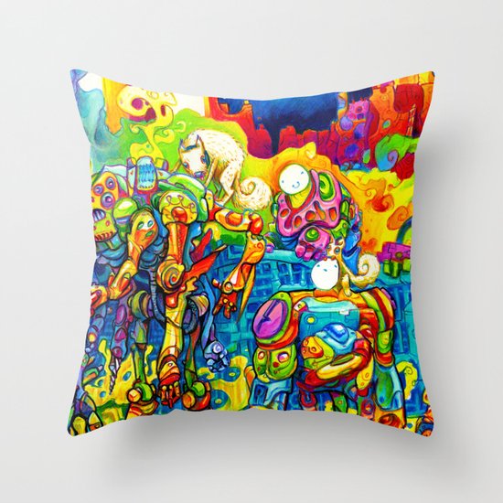 Chatbots Throw Pillow