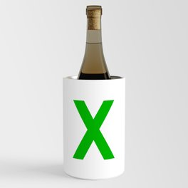 LETTER x (GREEN-WHITE) Wine Chiller