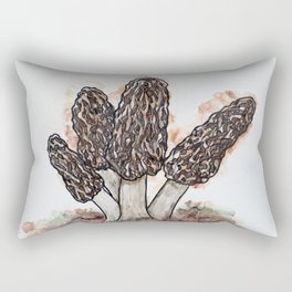 Morel Mushrooms Rectangular Pillow