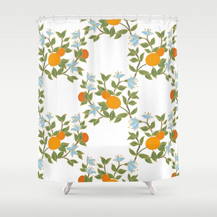 Andalusian oranges Shower Curtain