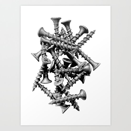 Screws Art Print