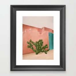 Strong Desert Cactus Framed Art Print