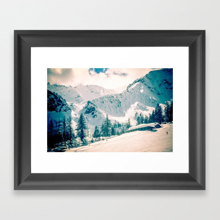 On the Slopes Framed Art Print