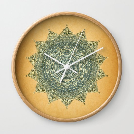 Sun Symbol Wall Clock