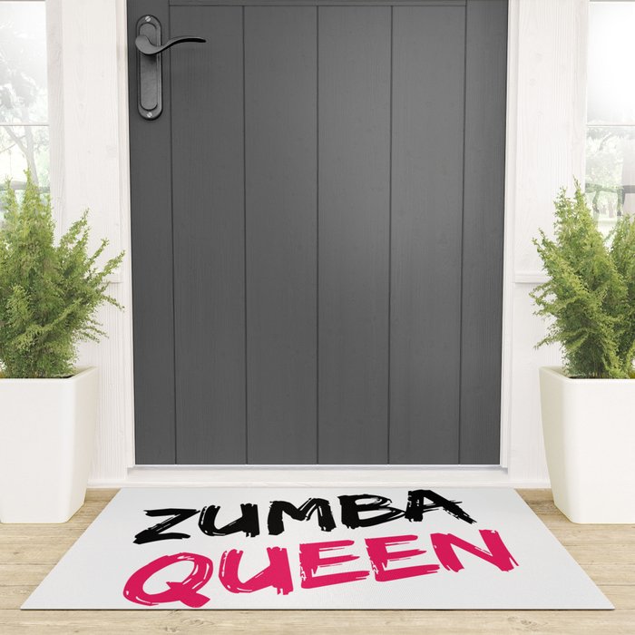 Zumba Queen Welcome Mat by Designs by Jenna Society6