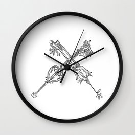 Video Game Weapon Illustration Wall Clock