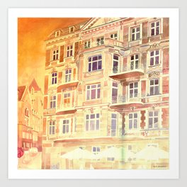 street in Poznan part 3 Art Print