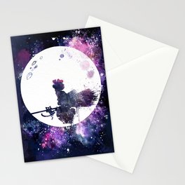 Kiki & Jiji Flying Over The Moon Kiki's Delivery Service Stationery Cards