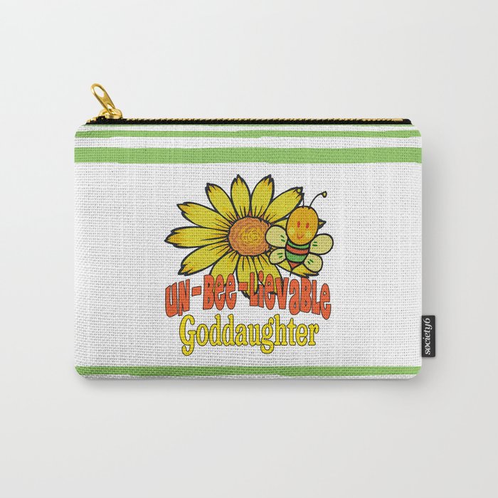 Unbelievable Goddaughter Sunflowers and Bees Carry-All Pouch