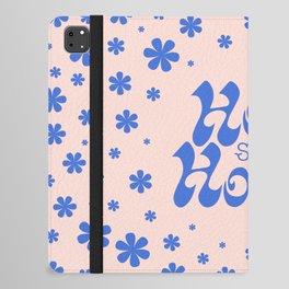 Home Sweet Home, Blue and Light Pink iPad Folio Case