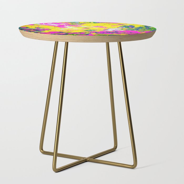 Pouring Acrylic Art Side Table