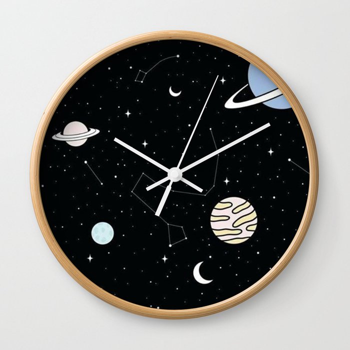 Planets Wall Clock