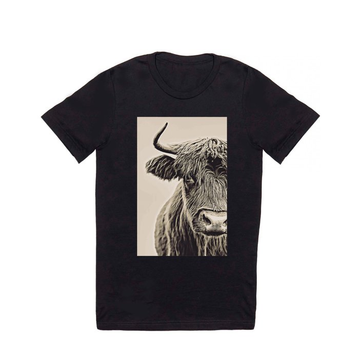 Vintage Highland Cow T Shirt