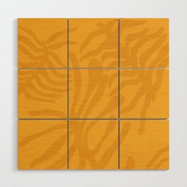 kelp - goldenrod Wood Wall Art