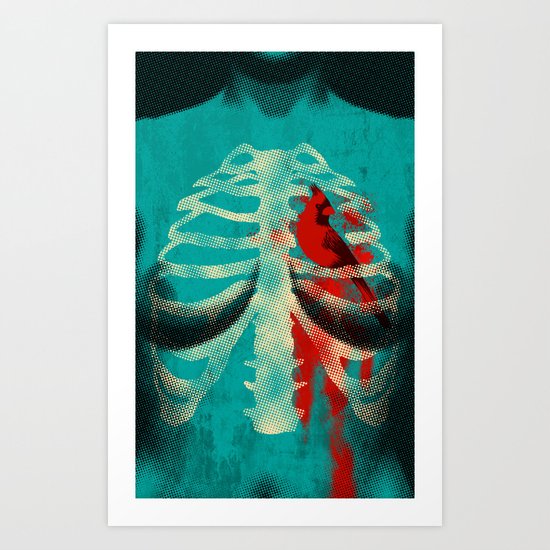 Bird Heart Art Print