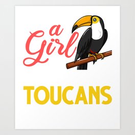 Toucan Bird Animal Tropical Cute Art Print