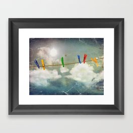 Clouds Framed Art Print