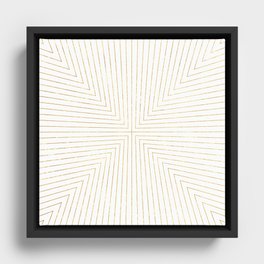 Converge Four Gold Framed Canvas