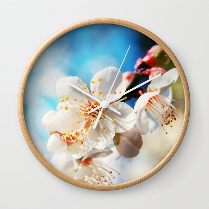 Spring Blossom Wall Clock