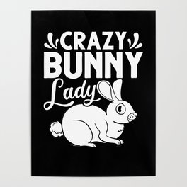Rabbit Bunny Lionhead Angora Rex Harlequin Cage Poster