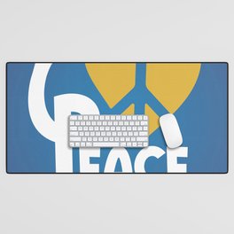 Ukraine peace, make peace in Ukraine Desk Mat