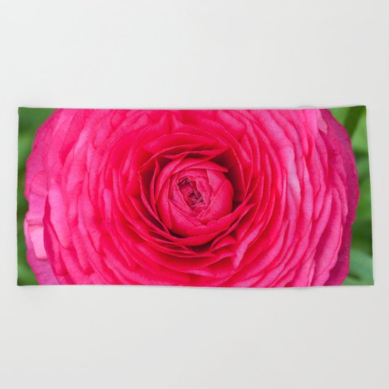 Ranunculus Beach Towel