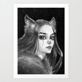She Wolf Art Print