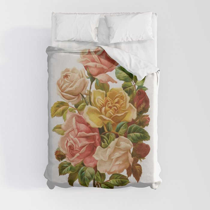 Rose Botanical Duvet Cover