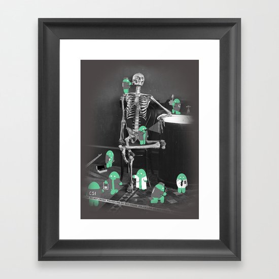 Crime Scene Investigation Framed Art Print