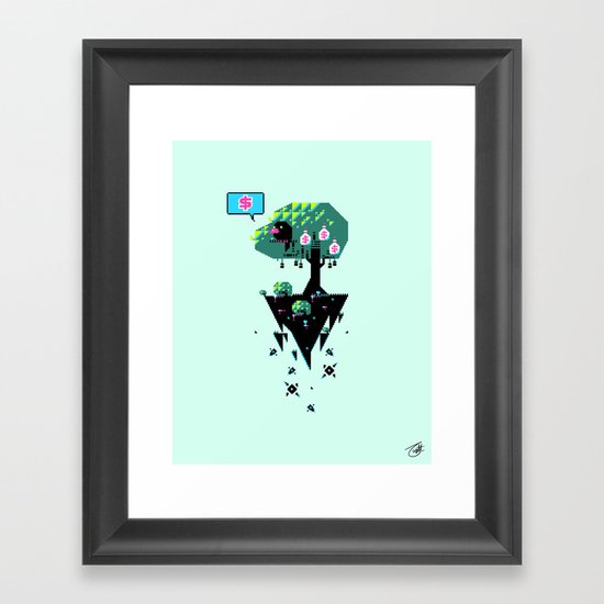 Greedy Grackle Framed Art Print