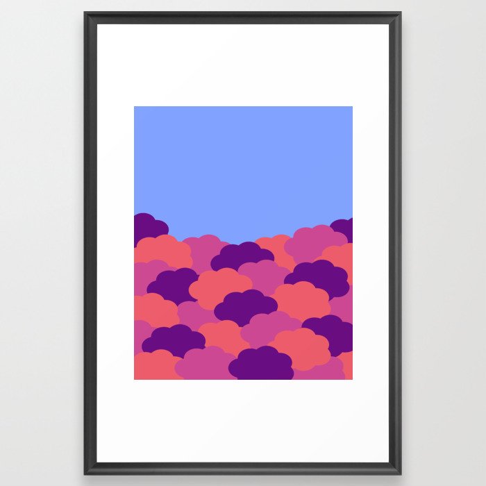 Great Fluff in the Sky - Abstract Cloud Art Framed Art Print