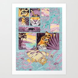 Tiger's Summer Art Print