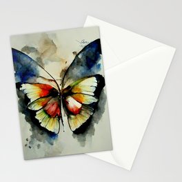 Watercolor Butterfly 1 Stationery Card