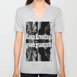 Keep Kreating V Neck T Shirt