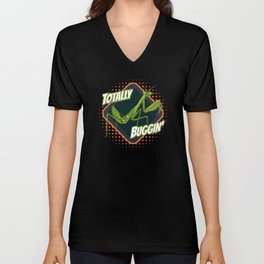 Totally Buggin Insect Locust V Neck T Shirt