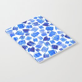 Blue Teacups and Mugs Notebook